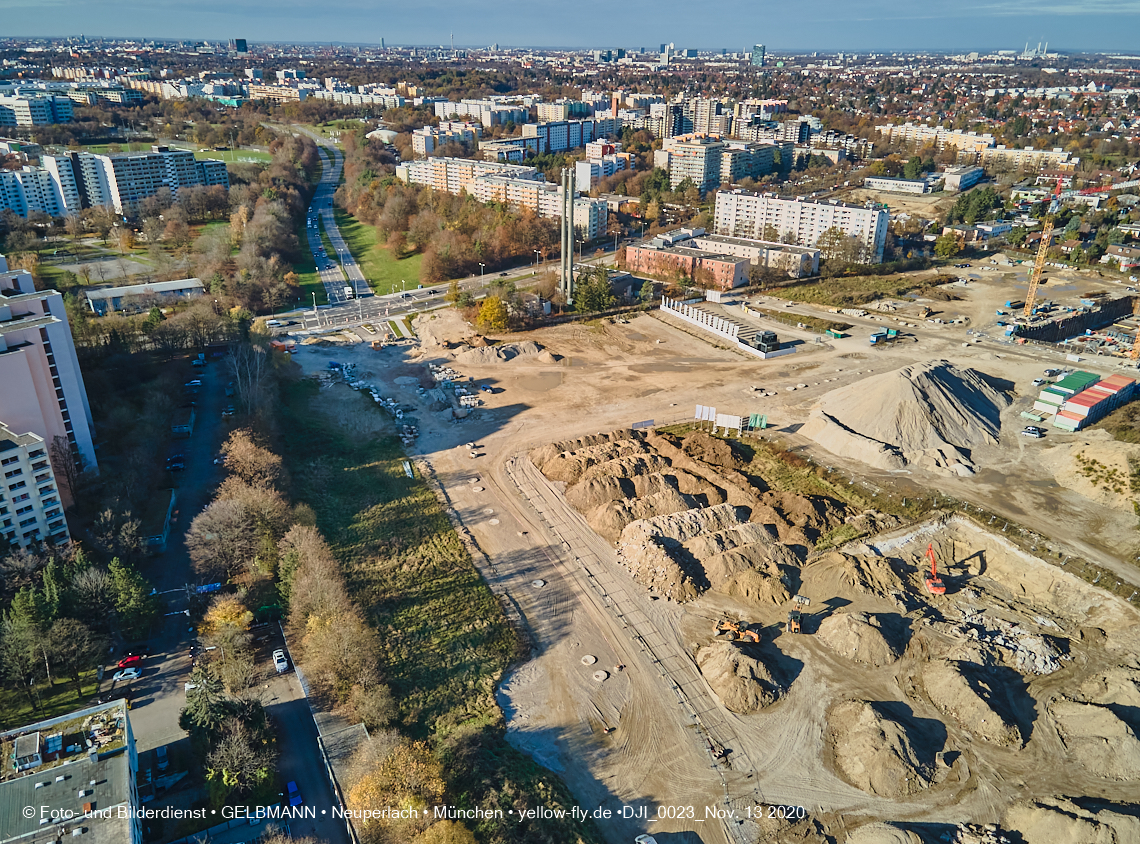 13.11.2020 - Piederstorfer Gelände und Alexisqaurtier am Karl-Marx-Ring in Neuperlach